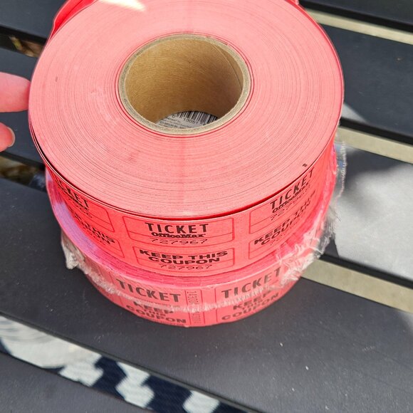 Double roll raffle tickets - 1 with 2000 other opened and used - Picture 2 of 3